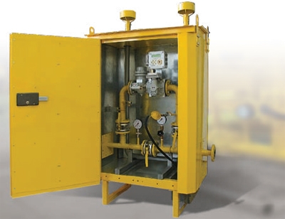 Пункт учёта газа ПУГ-Ш1-25(40, 65, 100) исполнение в шкафу Ш1 для коммерческого учета газа